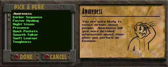 Awareness est sans conteste l'une des perks les plus utiles, surtout vu le faible choix des perks du niveau 3.