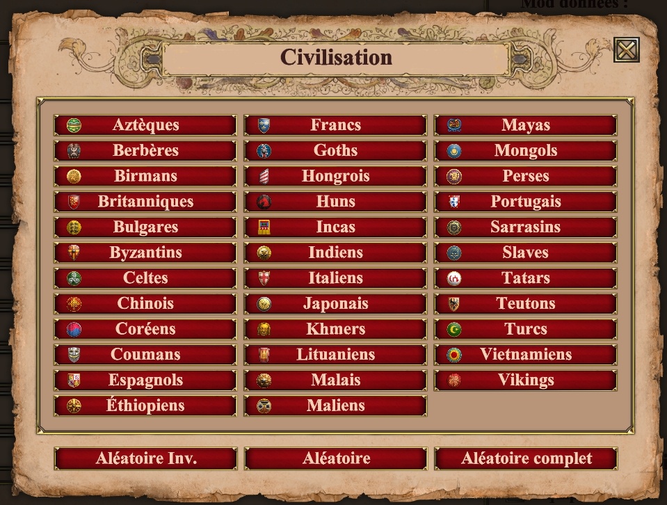 liste des civilisations
