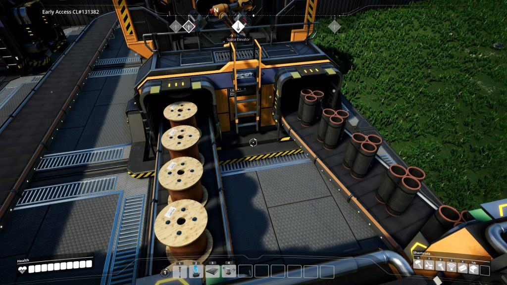 Usine temporaire dans Satisfactory