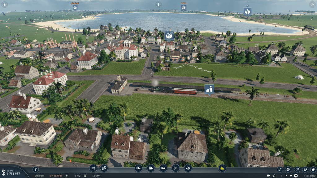 Une gare dans Transport Fever 2