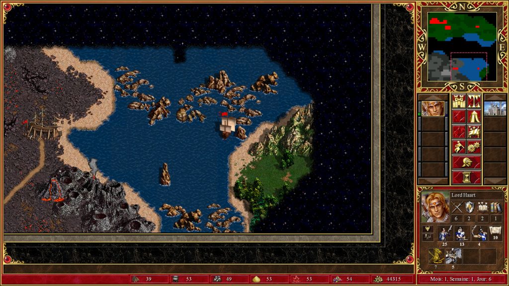 Les bateaux dans Heroes of Might & Magic 3