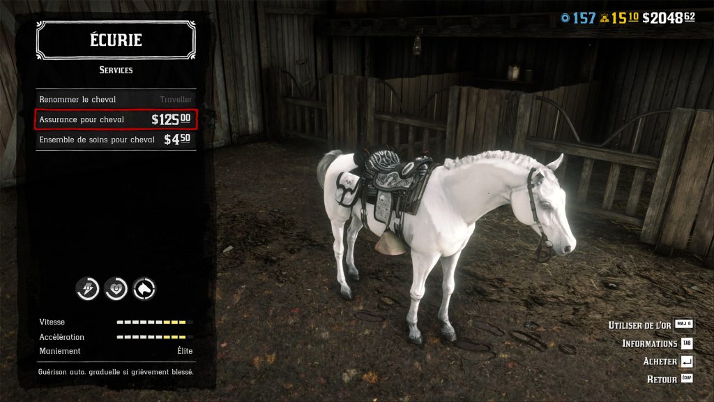 Acheter un cheval dans Red Dead Online