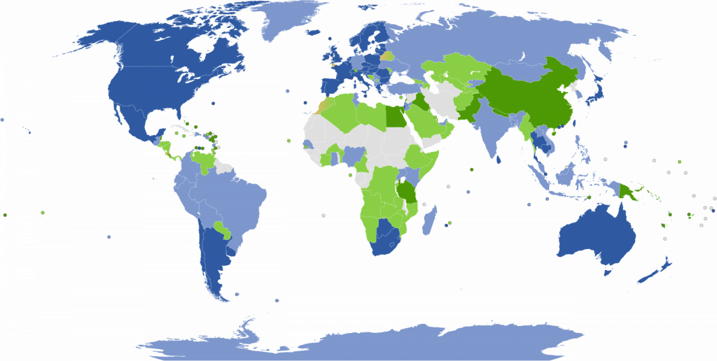 Les pays non représentés dans Geoguessr