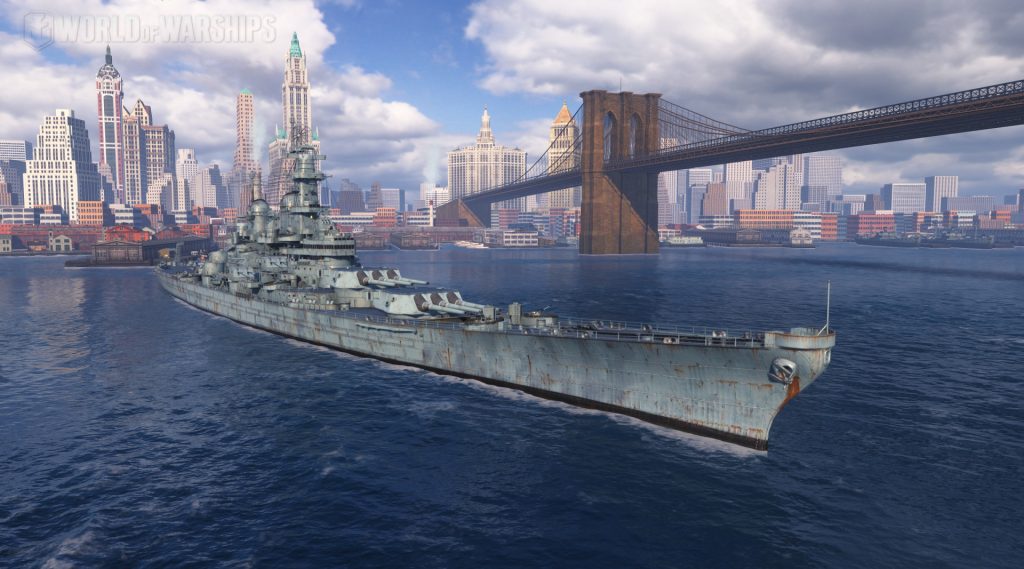 Le cuirassé Iowa dans World of Warships