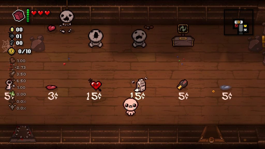 Magasin du mode greed dans The Binding of Isaac : Rebirth