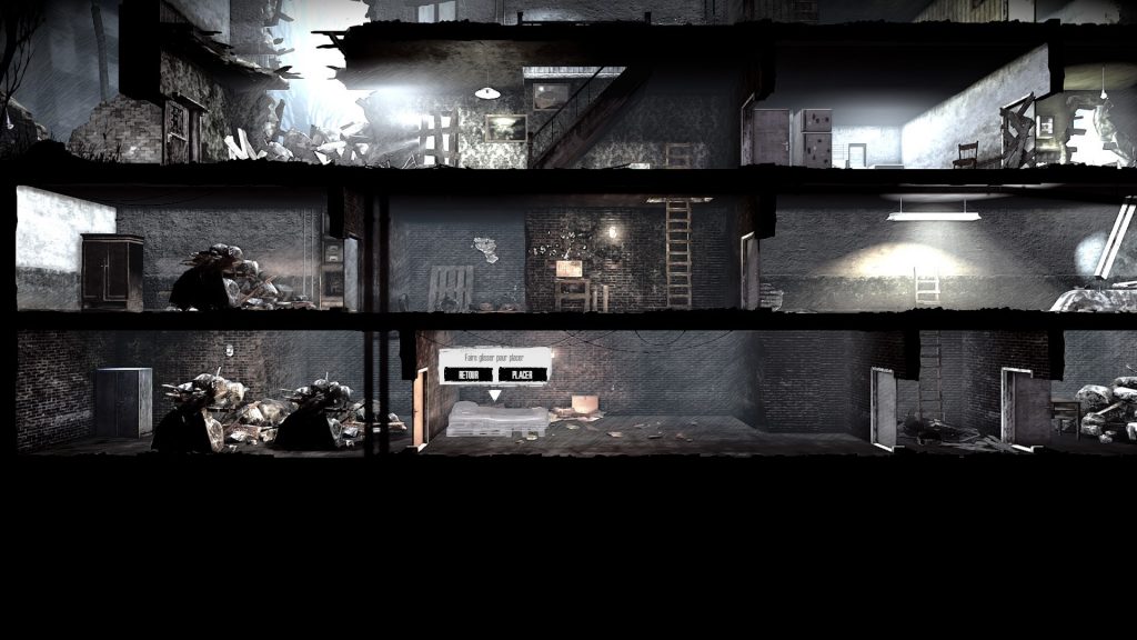 Poser son premier lit dans This War of Mine