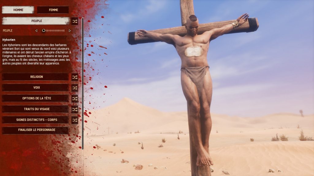 Création de personnage dans Conan Exiles