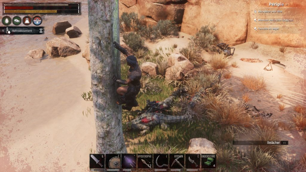 Grimper aux arbres dans Conan Exiles