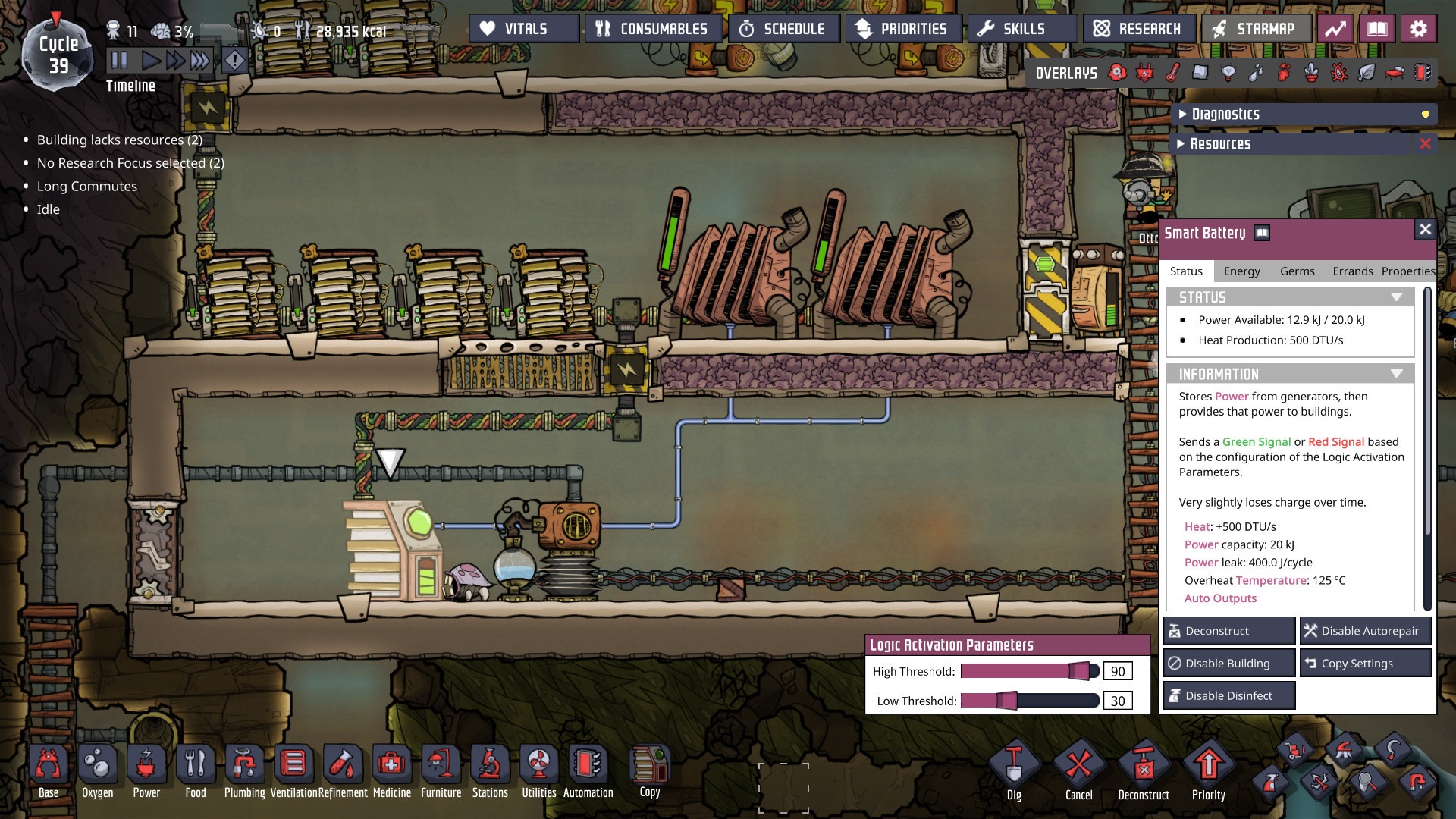 Oxygen Not Included : l'automatisation