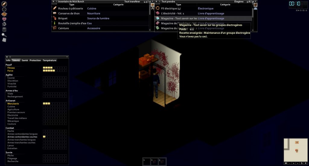 magazine des générateurs dans project zomboid