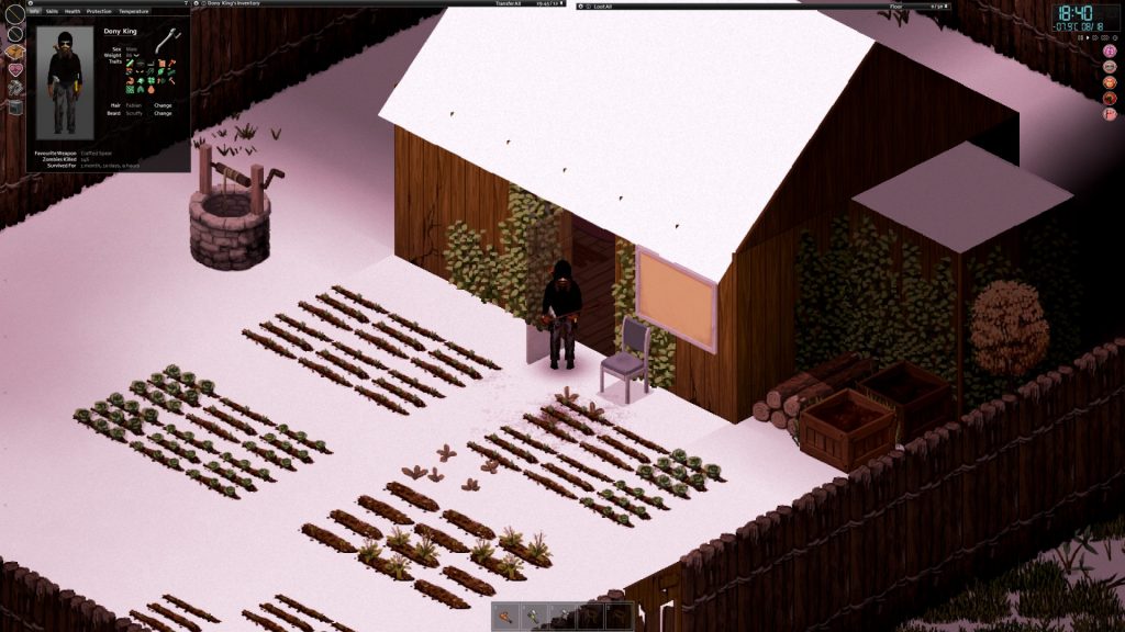 hiver dans project zomboid