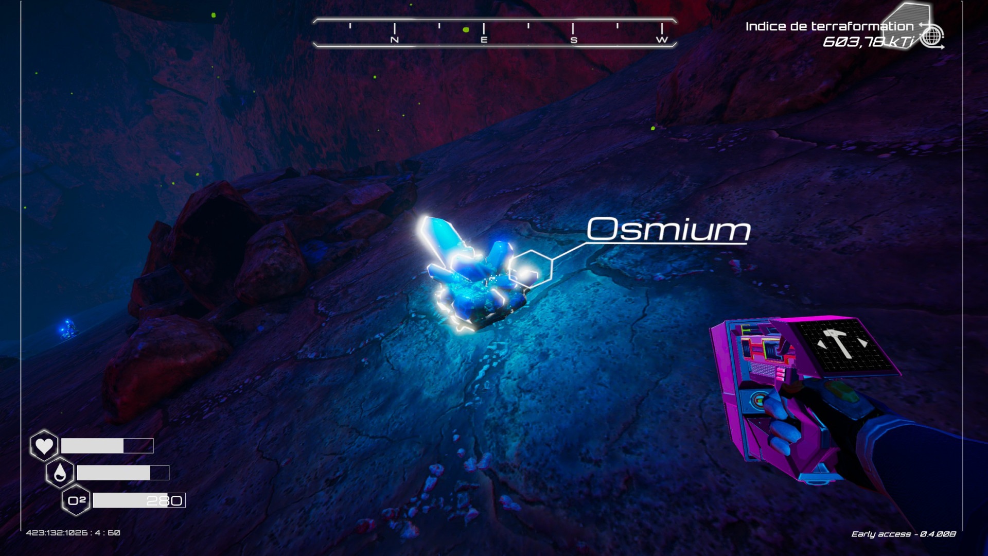 Une grotte bleue qui contient de l'osmium...c'est bon, vous avez compris ?